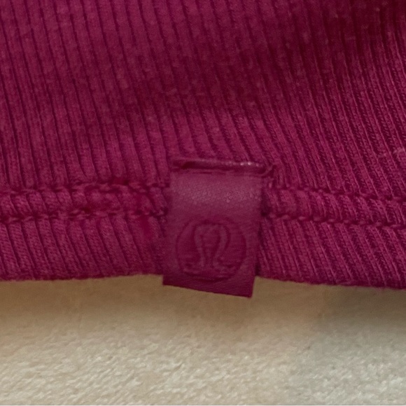 NWT Lululemon Modal Silk Twist Back Yoga Tank Top Size 14 Magenta Purple - Picture 6 of 11